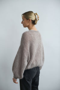 HANDMADE FLORAL MOHAIR SWEATER