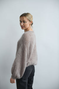 HANDMADE FLORAL MOHAIR SWEATER