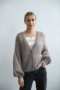 HANDMADE FLORAL MOHAIR SWEATER