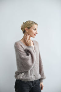 HANDMADE FLORAL MOHAIR SWEATER