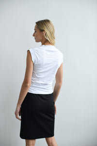 WHITE SHORT SLEEVE WOMEN'S T-SHIRT