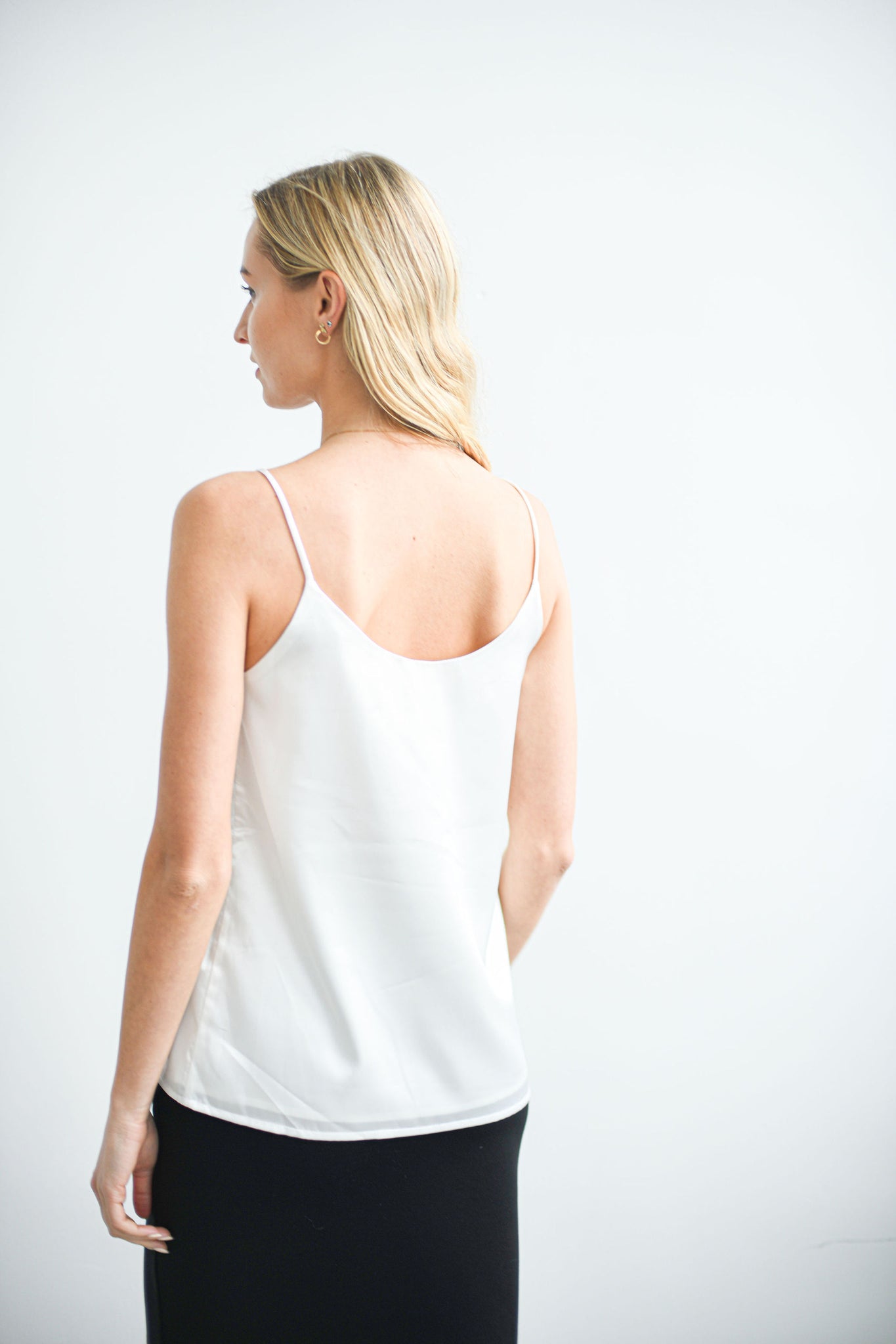 WHITE WOMEN'S CAMISOLE TANK TOP