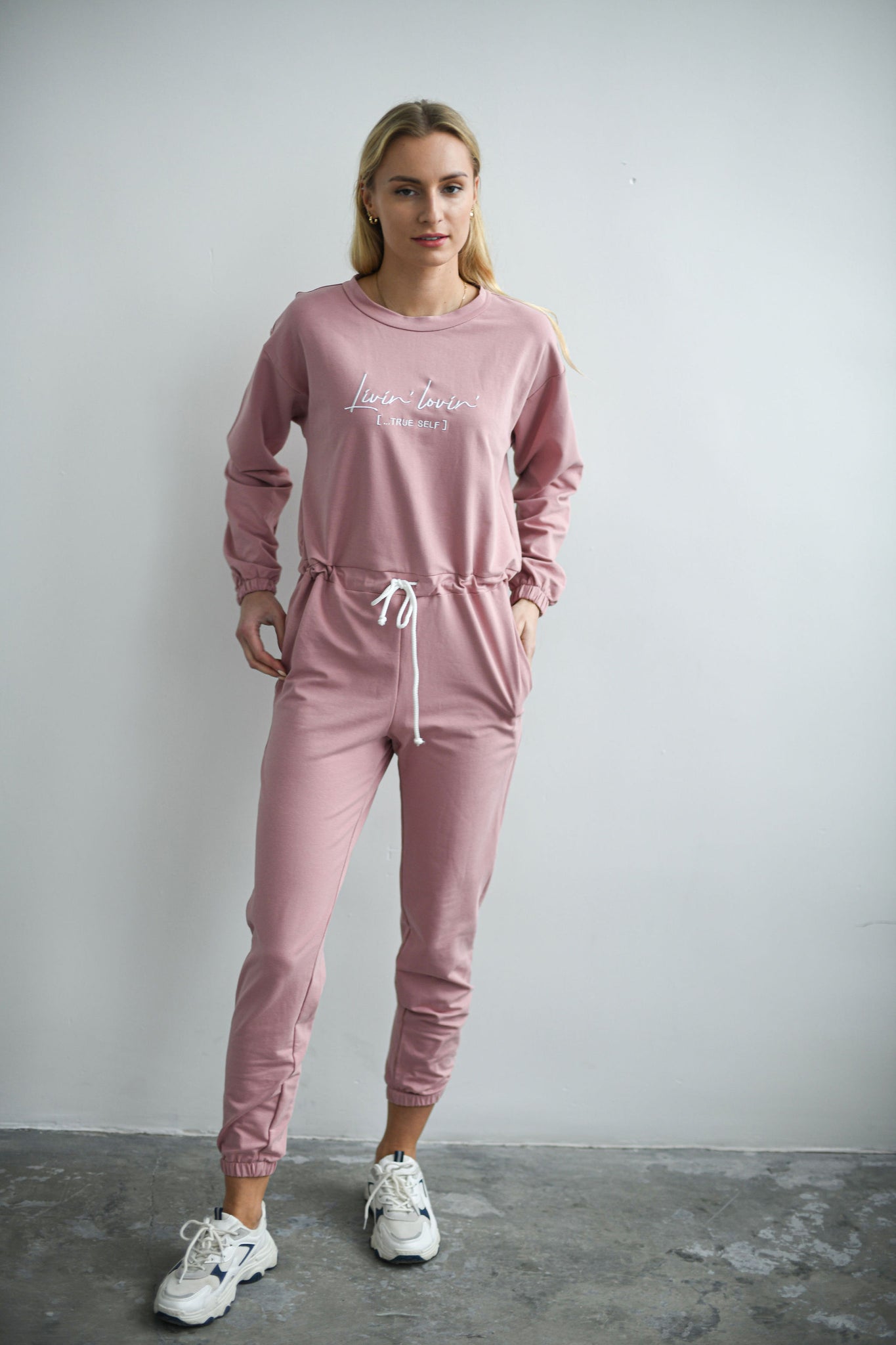 Dusty cheap pink tracksuit